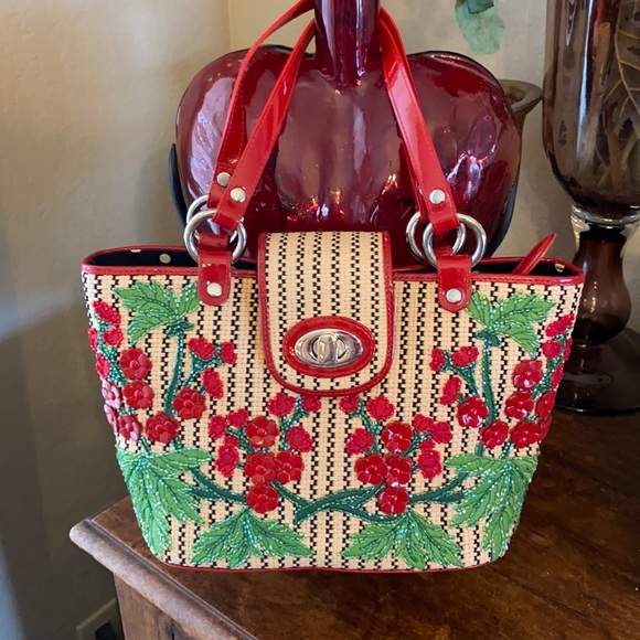 NEW Isabella Fiore basket weave bag - Picture 3 of 11